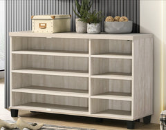 Corby Dusty Gray Oak 45"W Shoe Cabinet