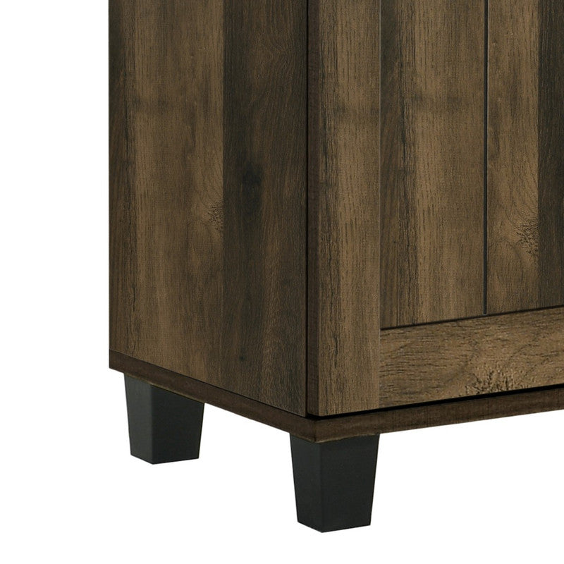 Corby Dark Dusty Oak 45"W Shoe Cabinet