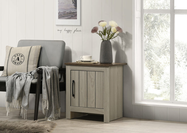 Nyla Gray Oak 16"W End Table