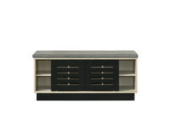 Brett Oak 38.5"W Shoe Cabinet