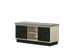 Brett Oak 38.5"W Shoe Cabinet