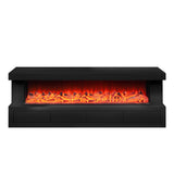 Dorian Black 70.5"W Fireplace TV Stand