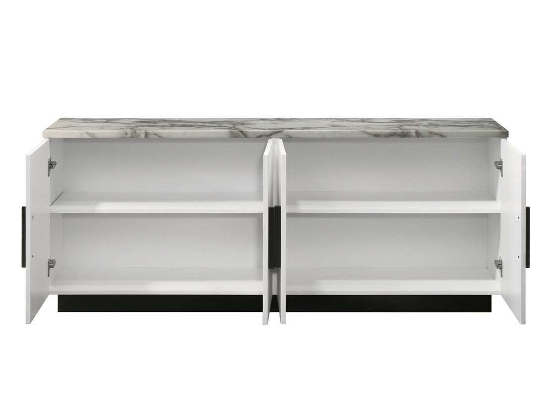 Matilda White 63"W Console Table