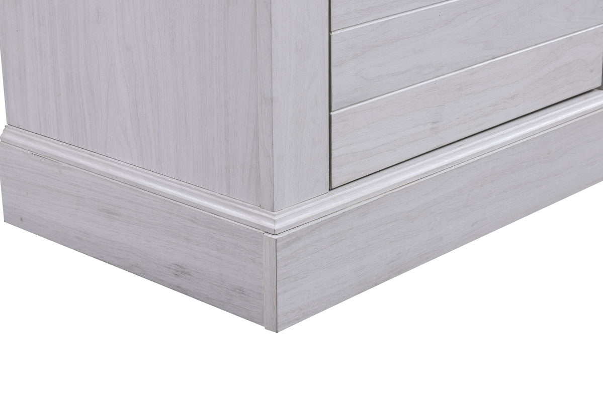 Terra White Walnut 70"W Fireplace TV Stand