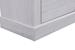 Terra White Walnut 70"W Fireplace TV Stand