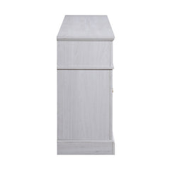 Terra White Walnut 70"W Fireplace TV Stand
