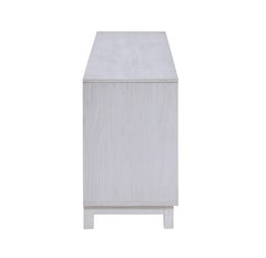 Summit White Walnut 70"W Fireplace TV Stand