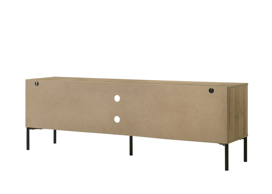 Burke White/Oak 70"W TV Stand