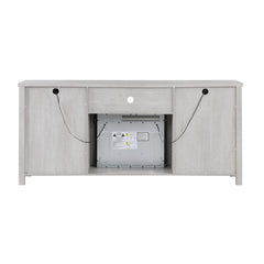 Ellington Light Gray 70"W Fireplace TV Stand