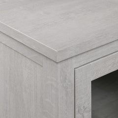 Ellington Light Gray 70"W Fireplace TV Stand