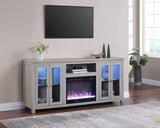 Ellington Light Gray 70"W Fireplace TV Stand