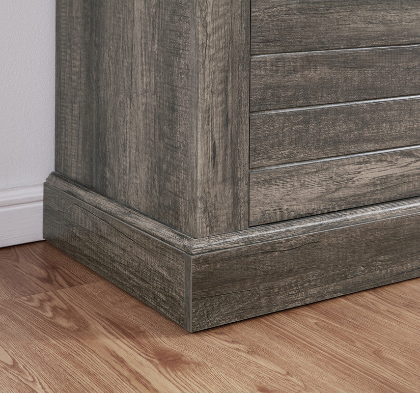 Terra Gray Walnut 70"W Fireplace TV Stand