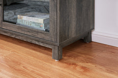 Summit Gray Walnut 70"W Fireplace TV Stand