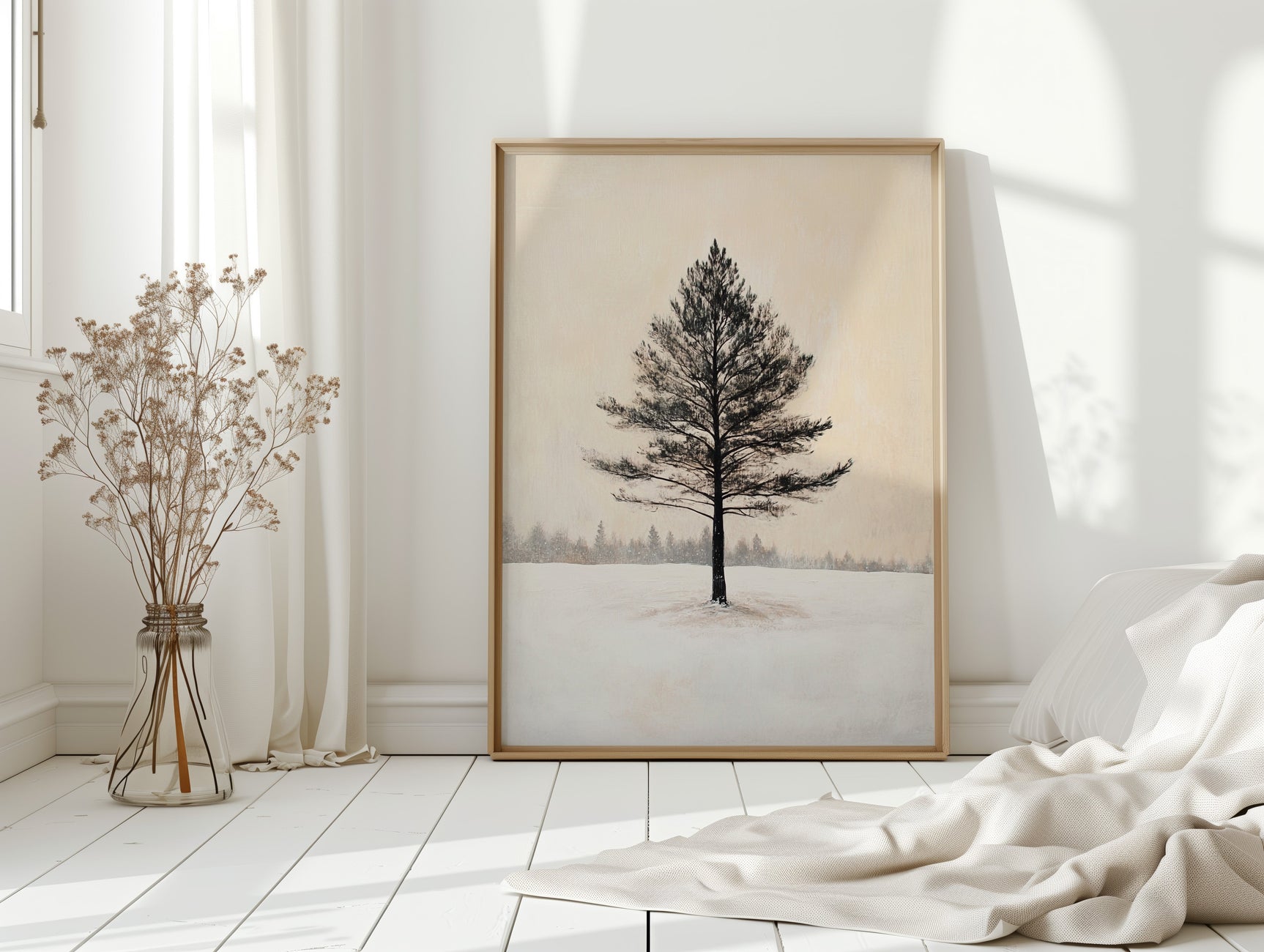 Solitude Beneath Winter's Embrace