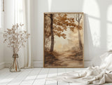 Pathways Through Golden Haze