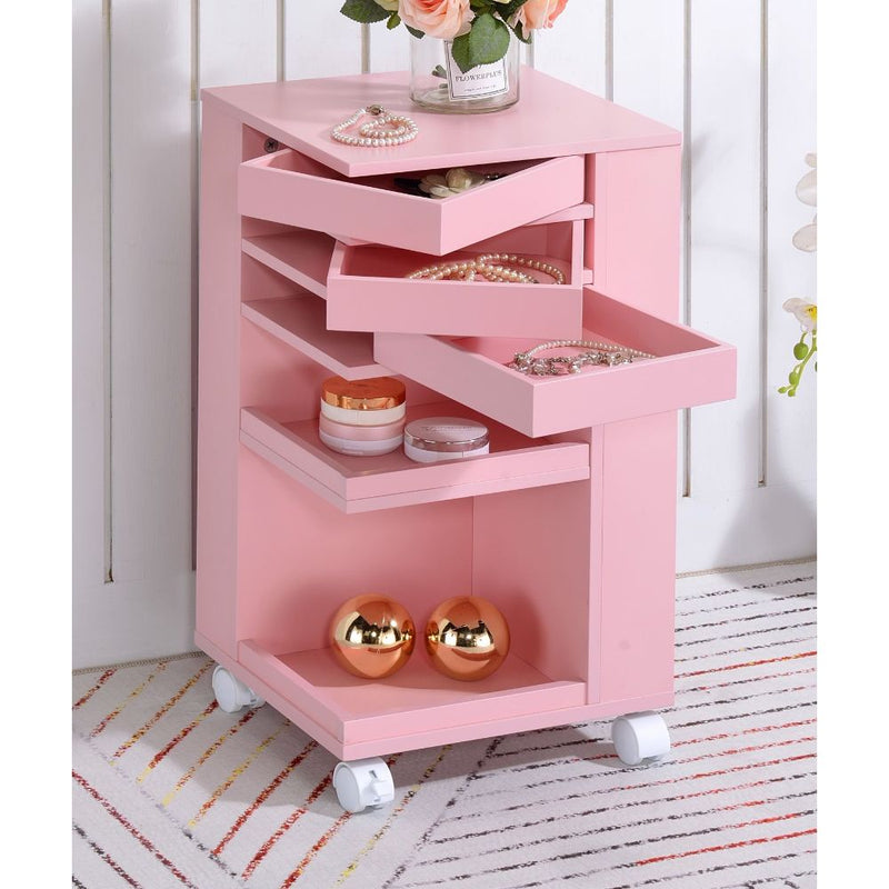 Nariah Pink Cart - Ornate Home