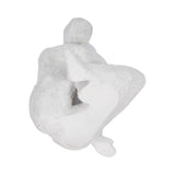 Coarsegold White Rough Texture Contemplating Figure