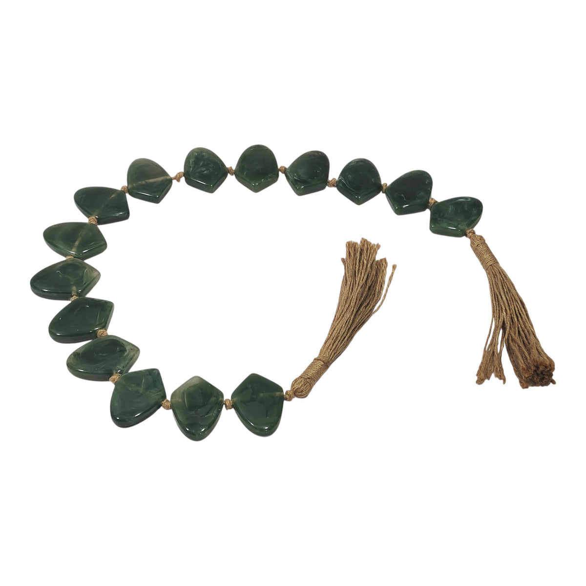 Herndon Green Oblong Resin Garland