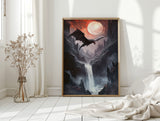 Beneath the Blood Moon's Flight
