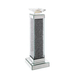 Rekha Beveled Mirrored/Faux Diamonds Candle Holder (Set of 2)