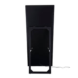 Noralie Mirrored/Faux Diamonds Rectangular Floor Mirror