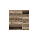 Howia Rustic Gray Oak Shoe Cabinet