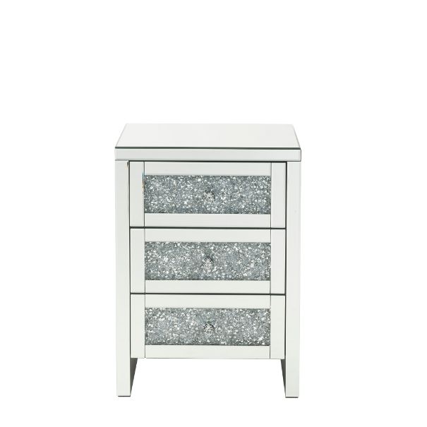 Noralie Mirrored/Faux Diamonds Accent Table