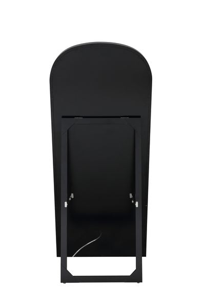 Noralie Mirrored/Faux Diamonds Floor Mirror