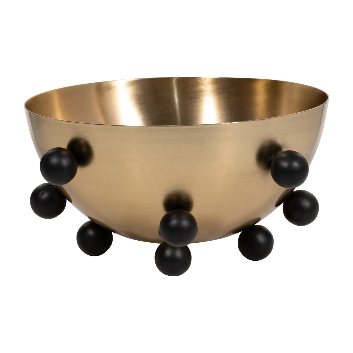 Neufeld Gold/Black Metal Bubble Bowl