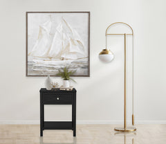 Dylan Black 23"W Nightstand
