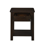 Flora Dark Brown 20"W End Table