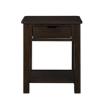Flora Dark Brown 20"W End Table