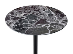 Orbit Black Marble 15.5"W Height Adjustable End Table
