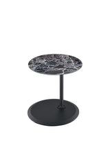 Orbit Black Marble 15.5"W Height Adjustable End Table