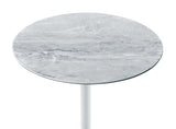 Orbit Gray Marble 15.5"W Height Adjustable End Table