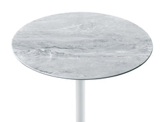 Orbit Gray Marble 15.5"W Height Adjustable End Table