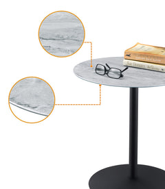 Circa Gray Marble 17.5"W End Table