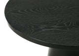 Jasper Ebony Black/Beige 21"W Fabric 3-Piece Arm Chairs & Console Table Set