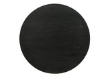 Jasper Ebony Black 20"W Round Console Table