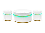 Tavita White 3-Piece Round Coffee Table Set