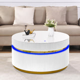 Tavita White 39" Round Coffee Table