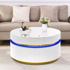 Tavita White 39" Round Coffee Table