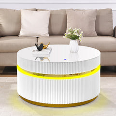 Tavita White 39" Round Coffee Table