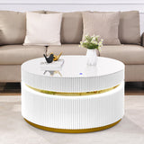 Tavita White 39" Round Coffee Table