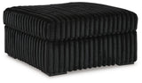 Midnight-Madness Onyx 2-Piece Sectional and Ottoman