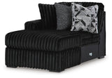 Midnight-Madness Onyx 2-Piece Sectional and Ottoman