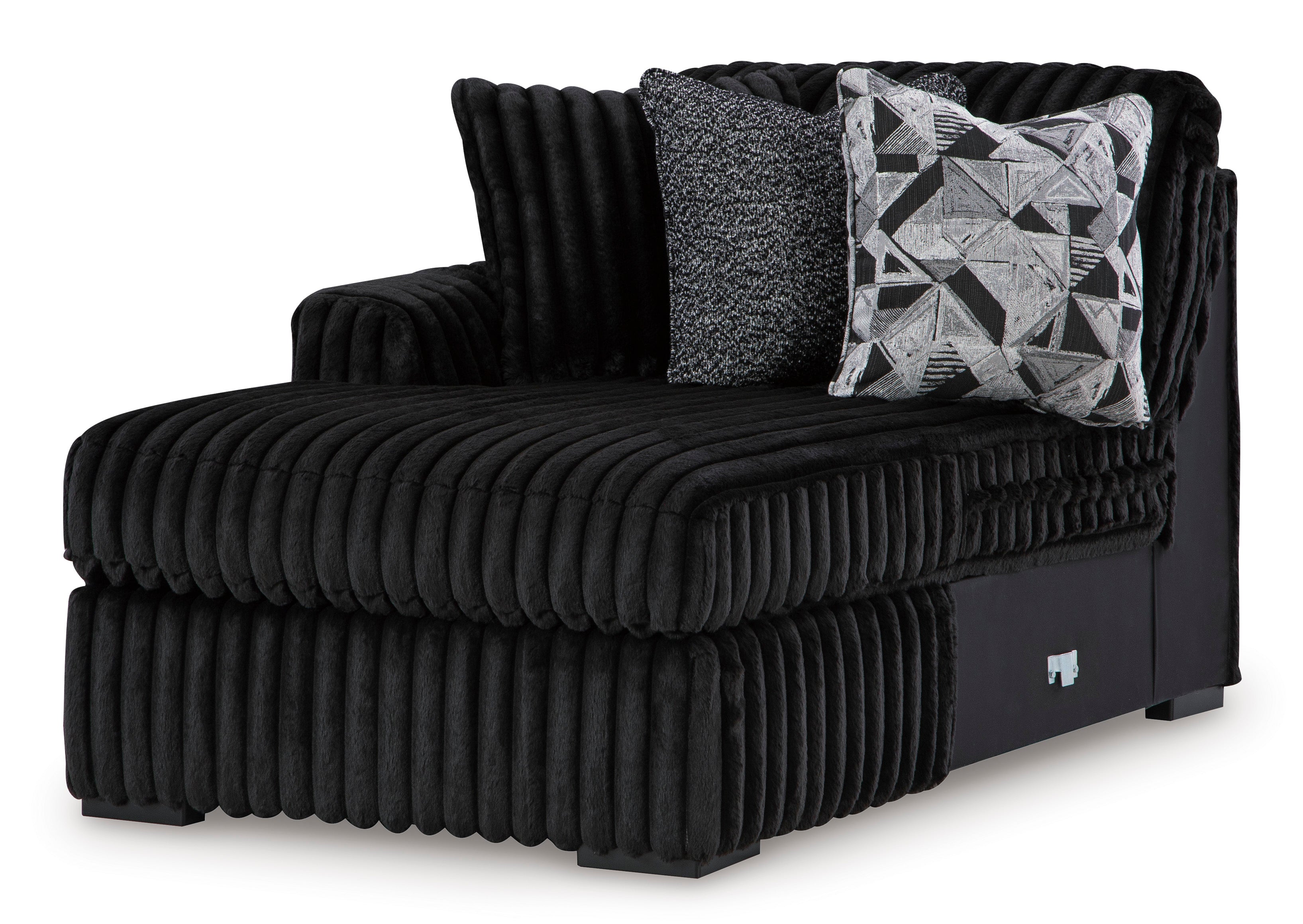 Midnight-Madness Onyx Corduroy Modular Sectional Units - Create your own Style - Ornate Home