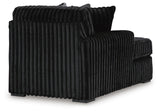 Midnight-Madness Onyx 2-Piece Sectional and Ottoman