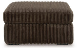 Midnight-Madness Chocolate 3-Piece Sectional, Oversized Chair and Ottoman (Online Special Price)