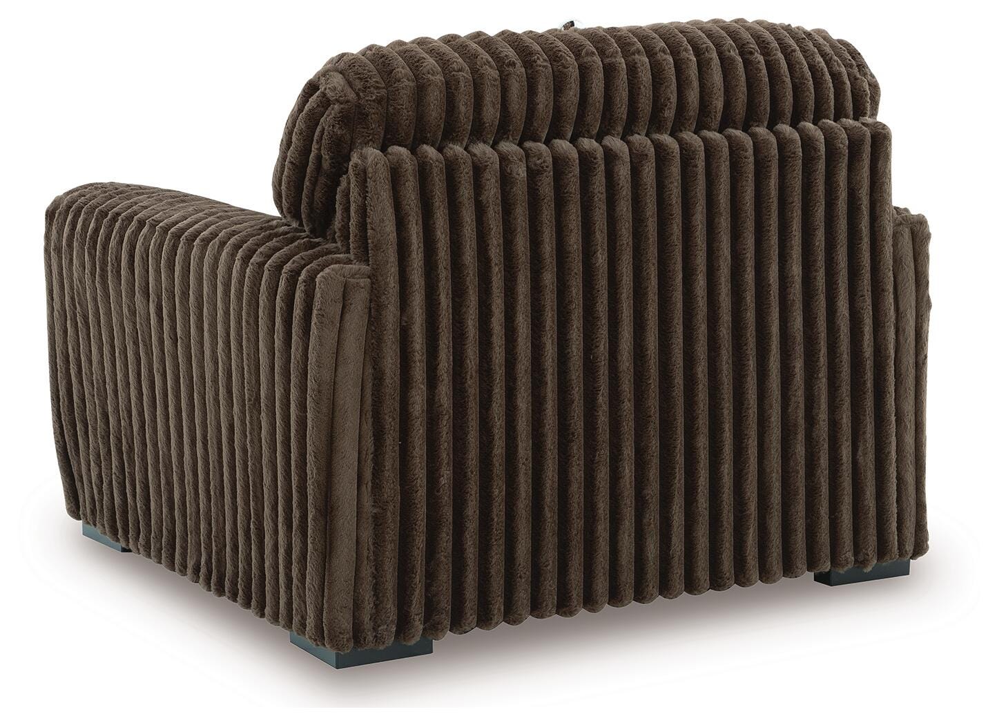 Midnight-Madness Chocolate 3-Piece Sectional, Oversized Chair and Ottoman (Online Special Price)